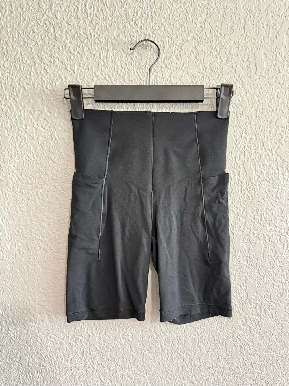 Aerie High-Waist Black Biker Shorts